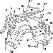 Genuine Porsche parts diagram