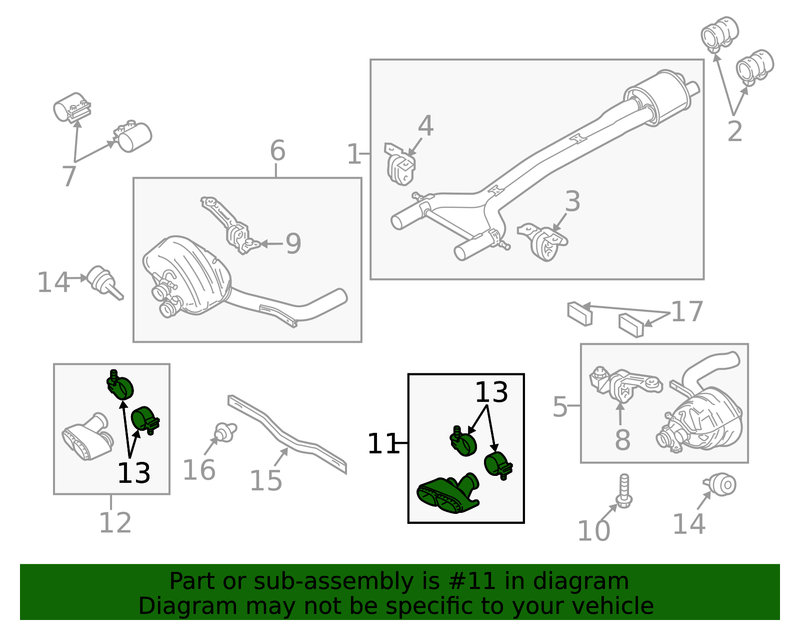 Genuine Porsche parts diagram