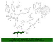 Genuine Porsche parts diagram