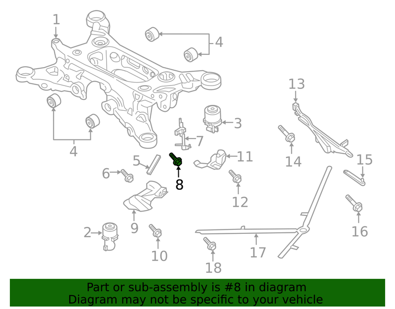 Genuine Porsche parts diagram