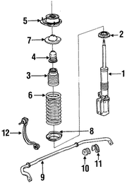 Genuine Porsche parts diagram
