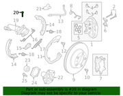 Genuine Porsche parts diagram