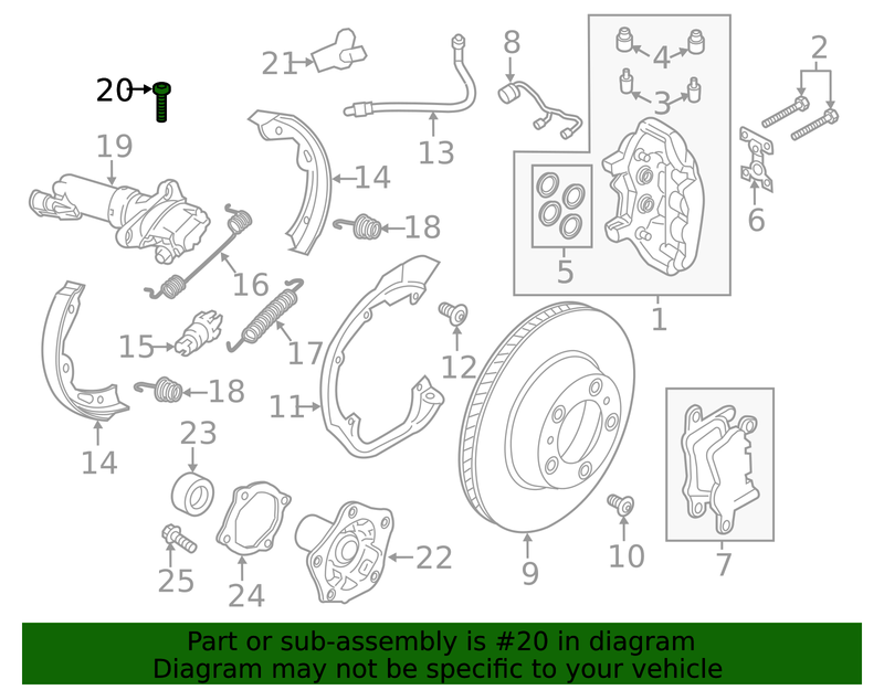 Genuine Porsche parts diagram