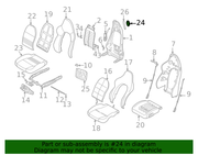 Genuine Porsche parts diagram