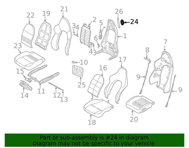 Genuine Porsche parts diagram