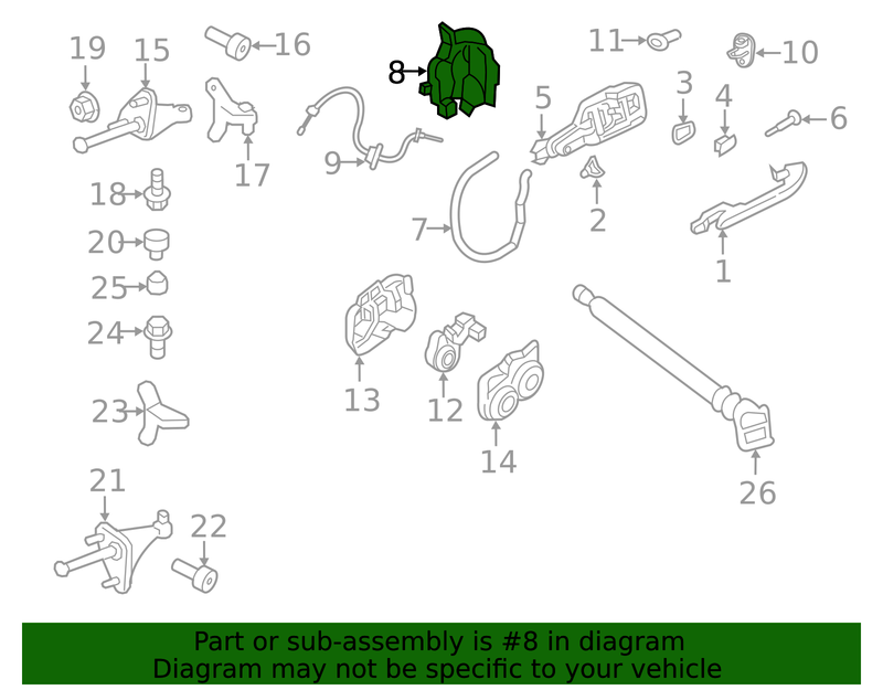 Genuine Porsche parts diagram