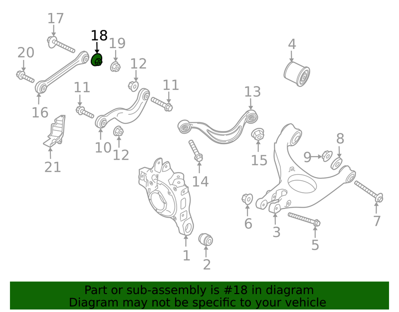 Genuine Porsche parts diagram
