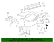 Genuine Porsche parts diagram
