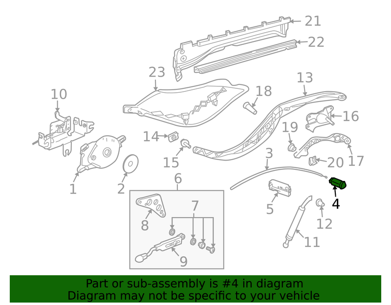 Genuine Porsche parts diagram