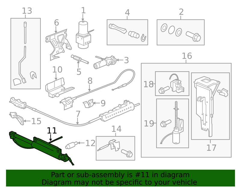 Genuine Porsche parts diagram