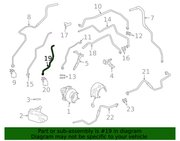 Genuine Porsche parts diagram