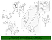 Genuine Porsche parts diagram