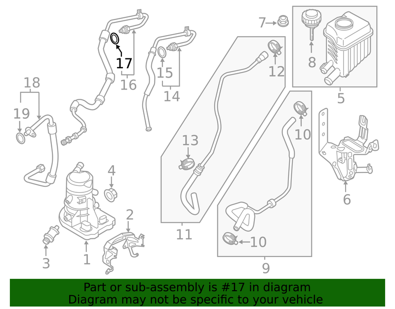 Genuine Porsche parts diagram