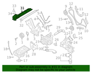 Genuine Porsche parts diagram