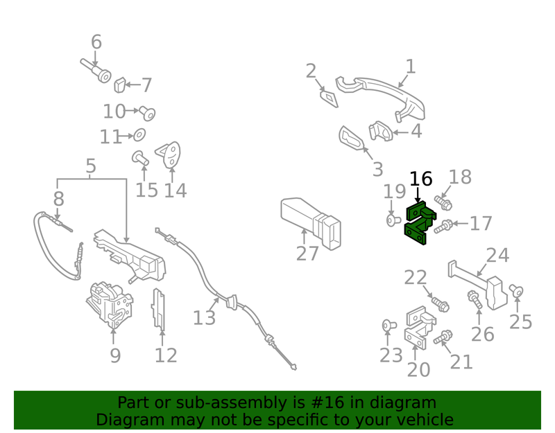 Part can be found as reference #16 in illustration