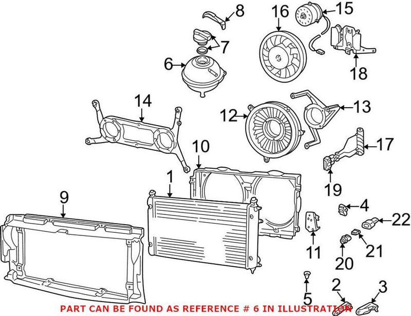 VW Expansion Tank 701121407C