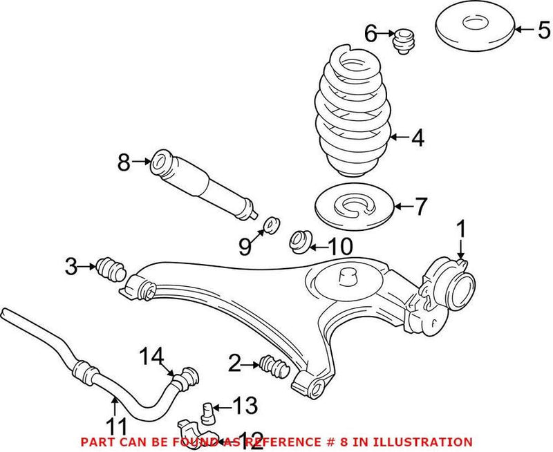 VW Shock Absorber – Rear 701513031P