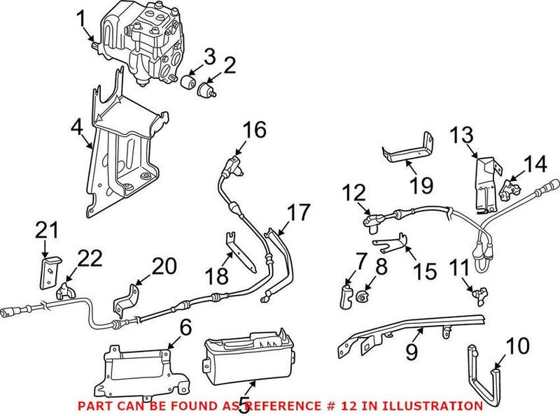 VW ABS Wheel Speed Sensor – Front 701927807F