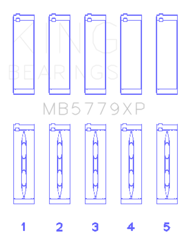 KING ENGINE BEARINGS MB5779XP