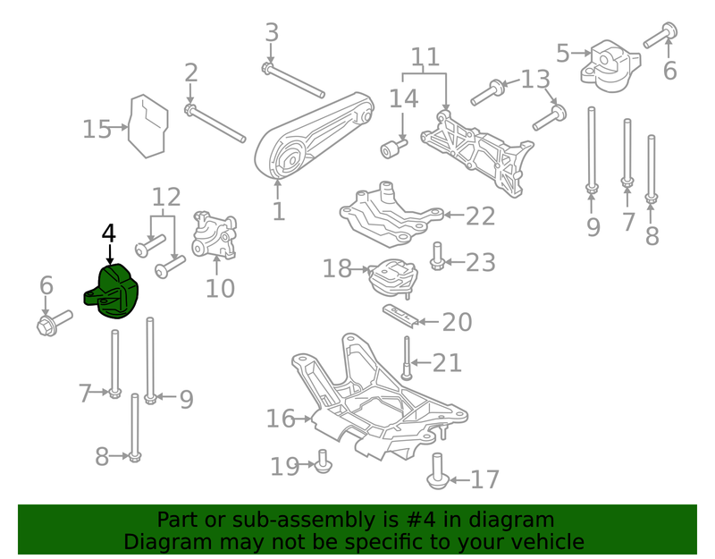 Genuine Porsche parts diagram