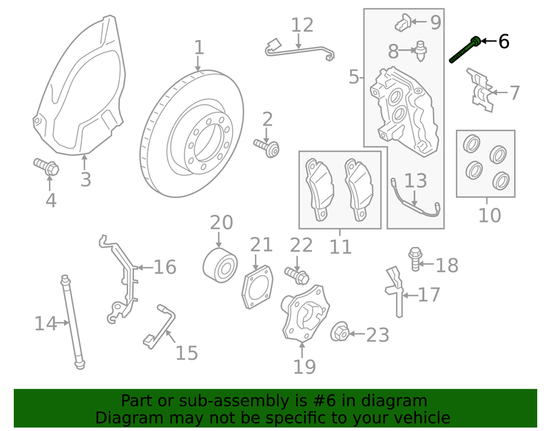 Genuine Porsche parts diagram