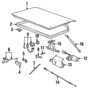 Genuine Porsche parts diagram