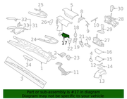 Genuine Porsche parts diagram