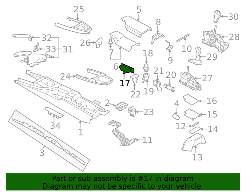 Genuine Porsche parts diagram