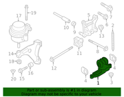 Genuine Porsche parts diagram