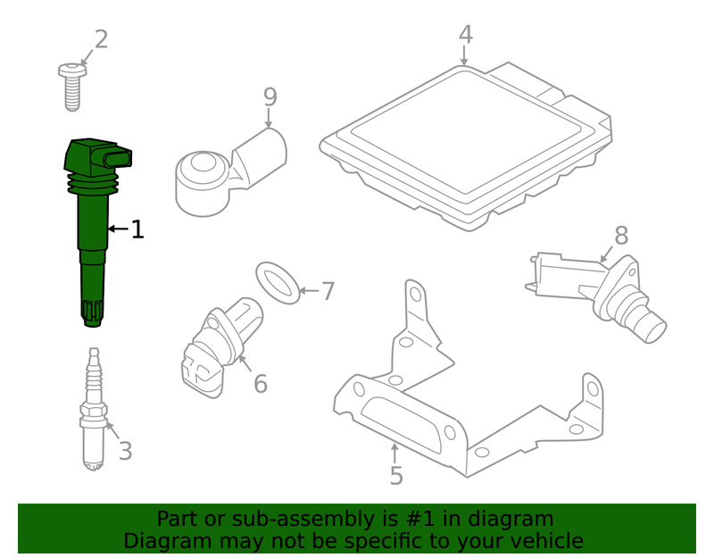 Genuine Porsche parts diagram