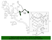 Genuine Porsche parts diagram