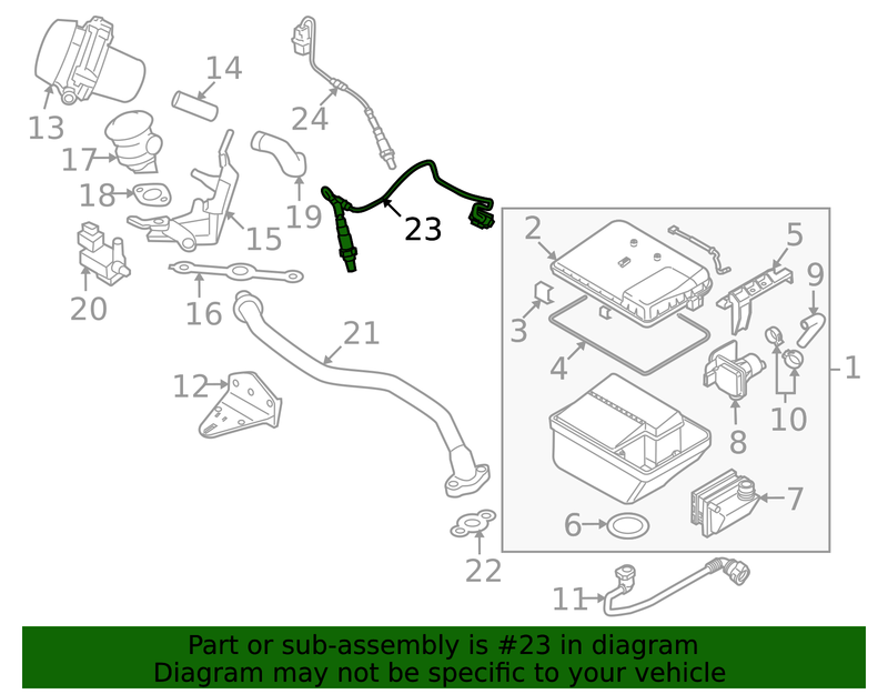 Genuine Porsche parts diagram