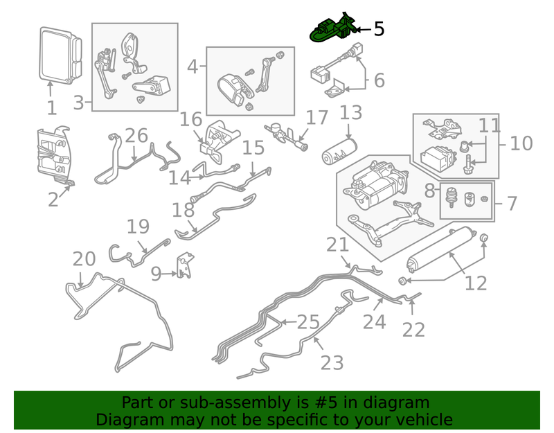 Genuine Porsche parts diagram
