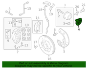Genuine Porsche parts diagram