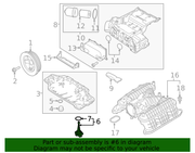 Genuine Porsche parts diagram