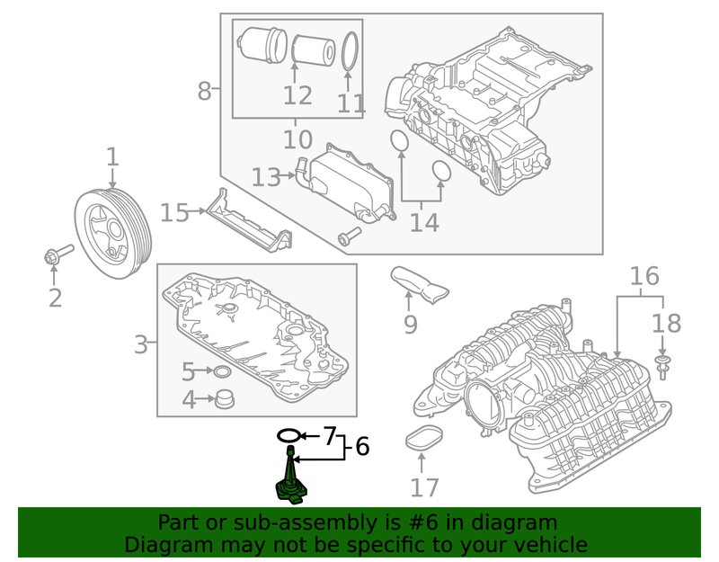 Genuine Porsche parts diagram