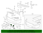 Genuine Porsche parts diagram