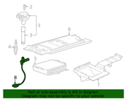 Genuine Porsche parts diagram
