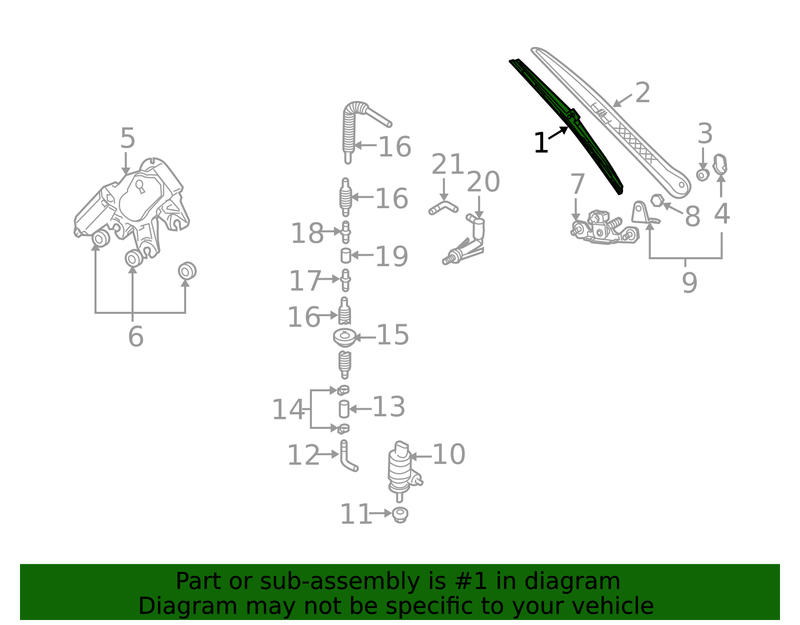Genuine Porsche parts diagram
