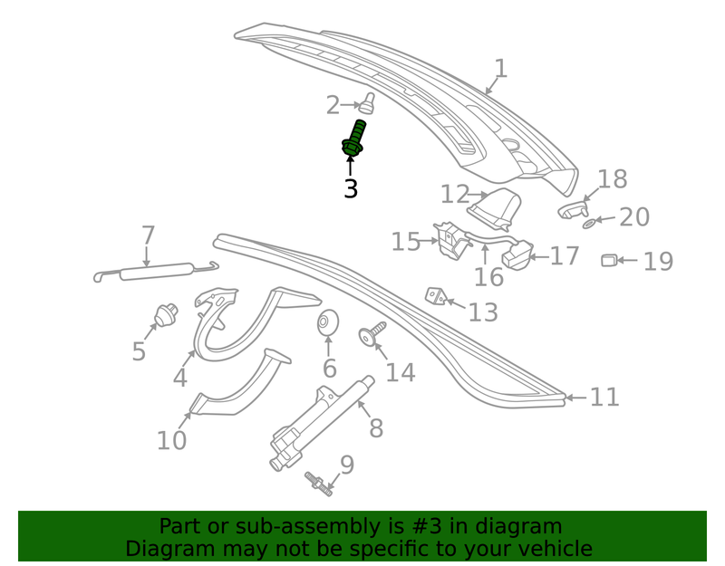 Part can be found as reference #3 in illustration