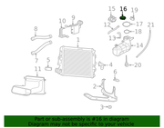Genuine Porsche parts diagram