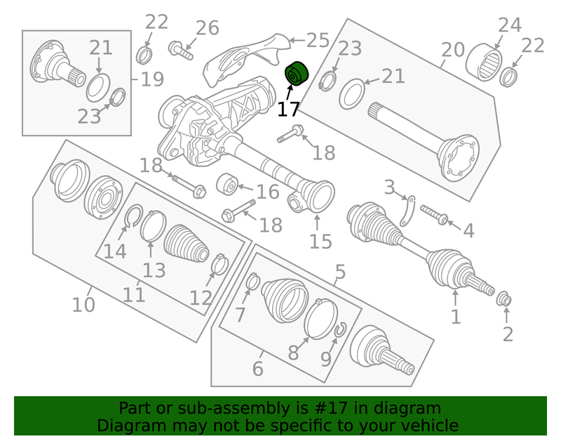 Genuine Porsche parts diagram