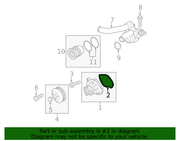 Genuine Porsche parts diagram