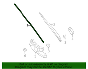Genuine Porsche parts diagram