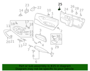 Genuine Porsche parts diagram