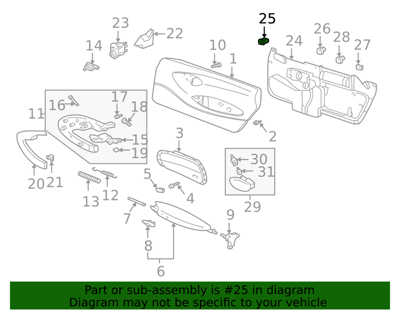 Genuine Porsche parts diagram