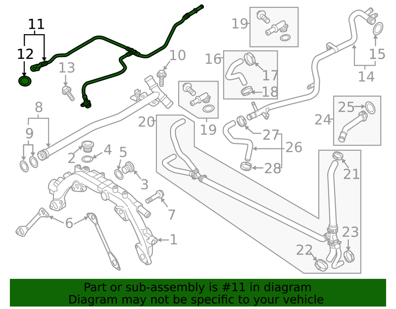 Genuine Porsche parts diagram
