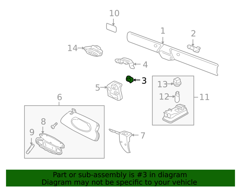 Genuine Porsche parts diagram