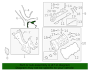 Genuine Porsche parts diagram