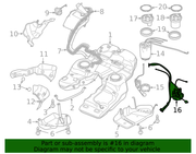 Genuine Porsche parts diagram